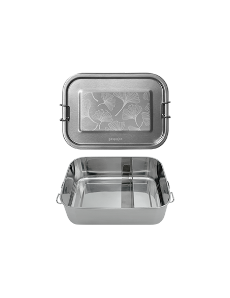 Lunch box rectangulaire
 Contenance-0,8 l - 800ml Design-Gravé Ginkgo