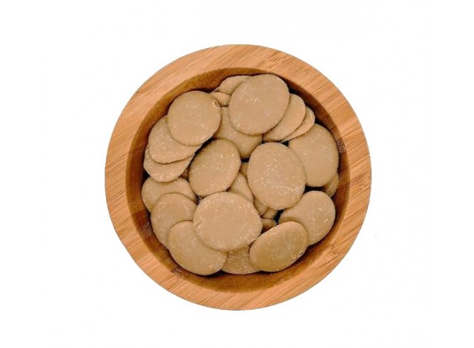 chocolat blanc doré 40% en palets bio