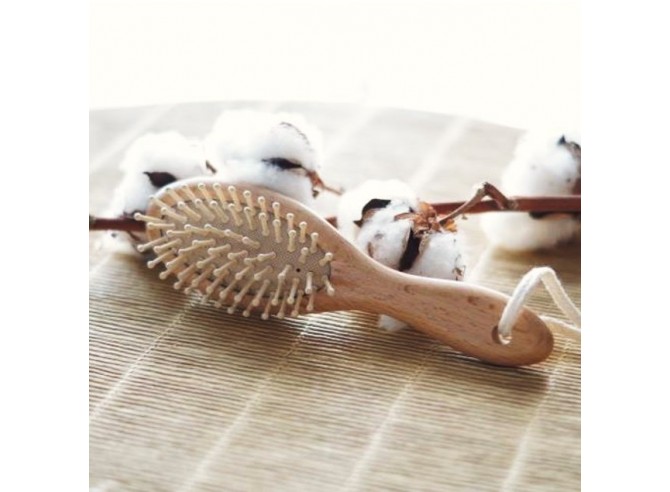 Brosse à cheveux pour enfants en bambou