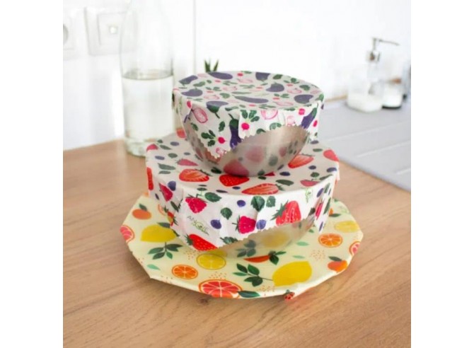 trio emballage alimentaire lavable tailles assorties