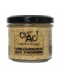 Crème d'aubergine au bleu d'Auvergne bio