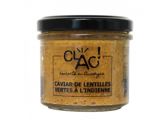 Caviar de lentilles vertes à l'indienne bio - 100 g