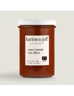 Sauce tomate aux olives bio