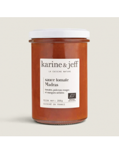 sauce tomate Madras, au poivron rouge et à la mangue séchée