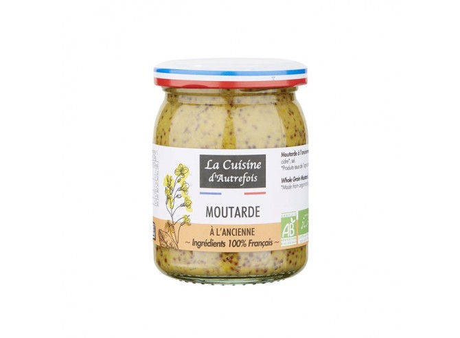 Moutarde de Dijon à l'ancienne - Bio & 100% française - 210g