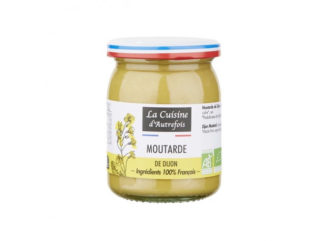 Moutarde de Dijon bio 100% française - 215g