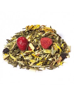 thé vert "Détox" citronnelle, sureau & fruits - Bio