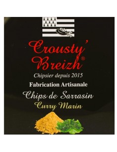 chips de sarrasin artisanales bretonnes Algues & Curry 2