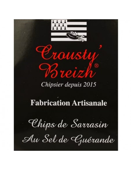 chips de sarrasin artisanales et bretonnes au Sel de Guérande chips de sarrasin artisanales et bretonnes au Sel de Guérande