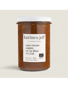 sauce tomate bio mijotée vin blanc & ail