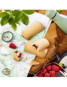 Biscuit sablé croustillant pur beurre, fourré à la framboise 2