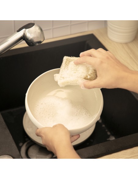 éponge grattante multi-usages en loofah