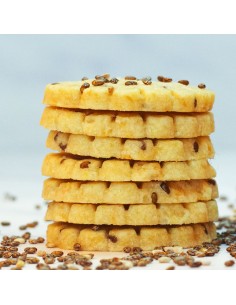 sablés apéritif parmesan et graines de chia - biscuit apéritif bio artisanal au fromage