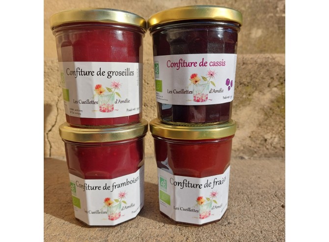 confitures de fruits rouges bio de pleine terre agriculture paysanne