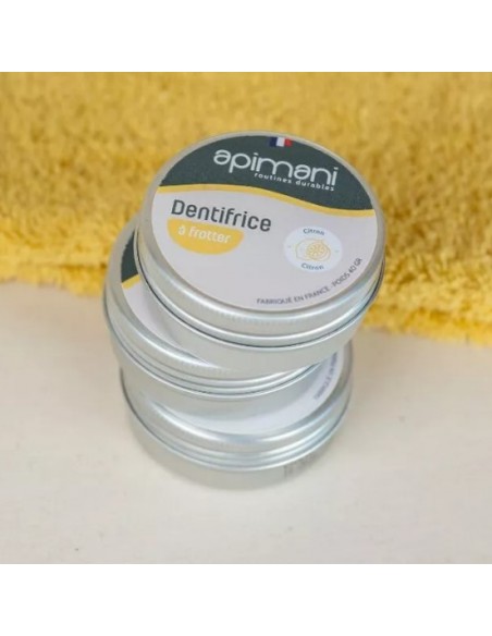 Dentifrice solide 100% naturel au Citron et SANS GOUT DE SAVON !Fabrication française Dentifrice solide 100% naturel au Citron et SANS GOUT DE SAVON !Fabrication française