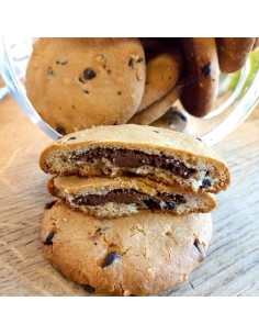 cookie fourré chocolat noir & amandes Bio