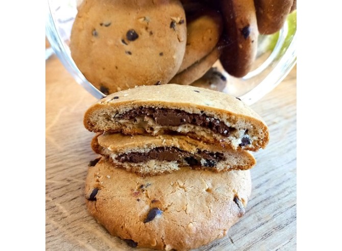 cookie fourré chocolat noir & amandes Bio