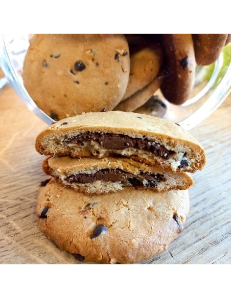 cookie fourré chocolat noir & amandes Bio cookie fourré chocolat noir & amandes Bio