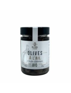 Olives vertes & noires - Huile & ail Bio - 200g