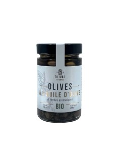 Olives à l'Huile d'Olive & Origan Bio - 200g