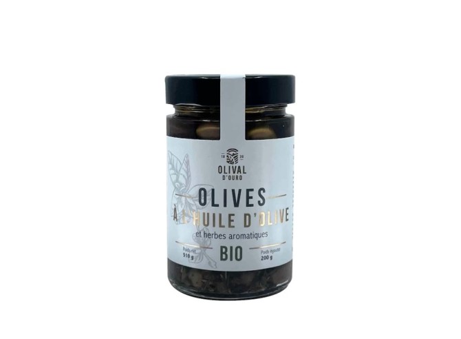 Olives à l'Huile d'Olive & Origan Bio - 200g