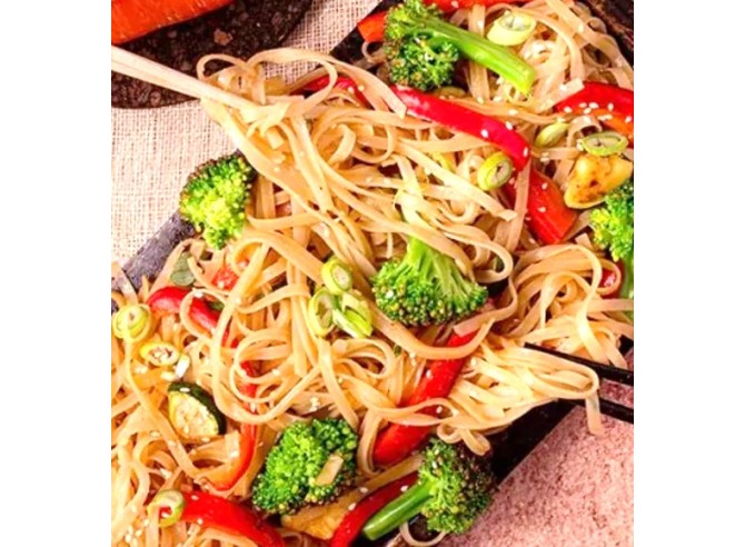 recette Tagliatelles thaïes bio de riz blanc