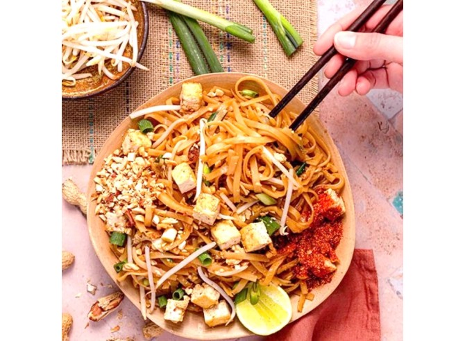 recette Tagliatelles thaïes bio de riz blanc