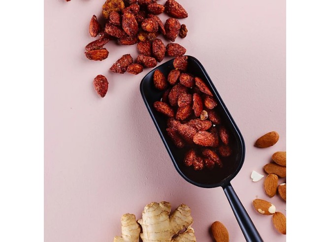 Amandes caramélisées au Gingembre et Sel Bio