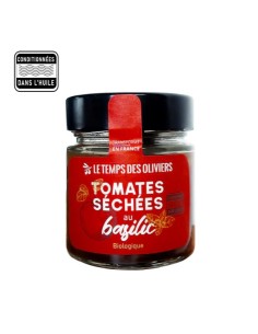 Tomates séchées au basilic Bio, conservées dans l'huile